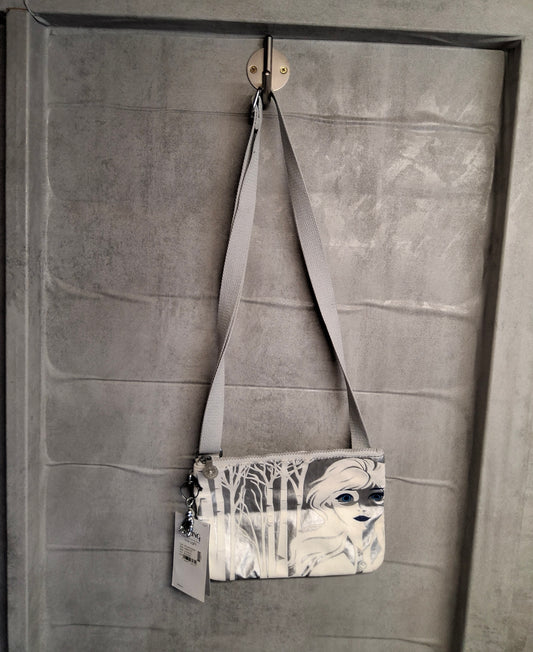 Kipling Frozen 2 Silver Shoulder Bag – Kids, Zip Close, Charm, New with Tags, 9"x7"