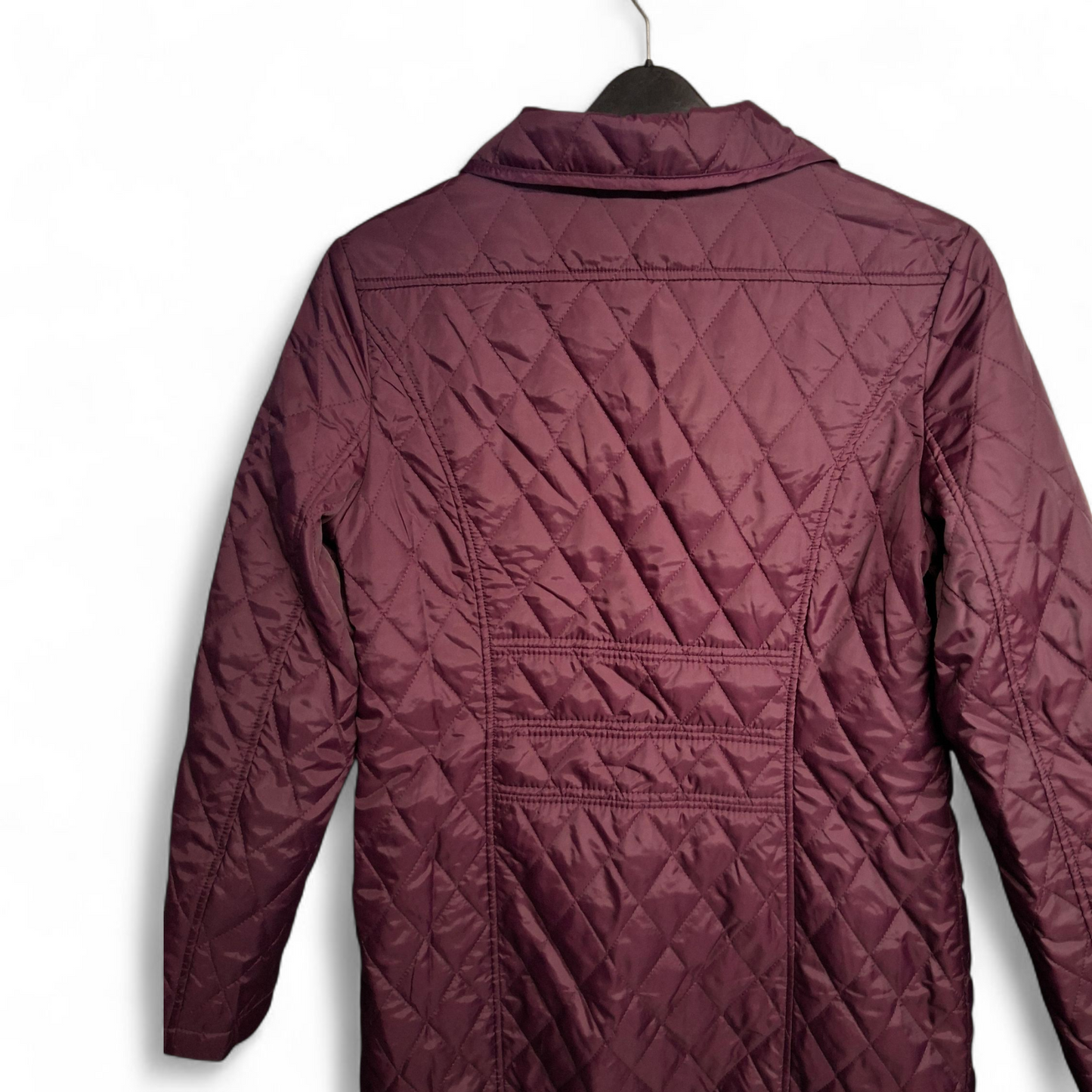 Centigrade Purple Quilted Midi Coat – XS (UK size 6/8)