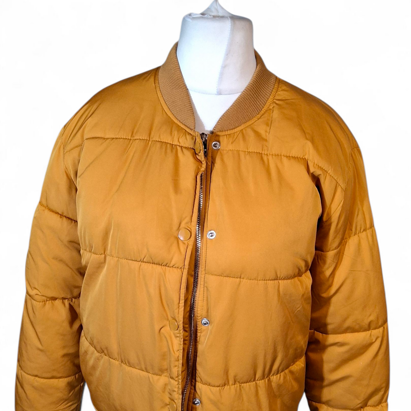 Pull & Bear Mustard Puffer Jacket – Size M (UK size 10/12)