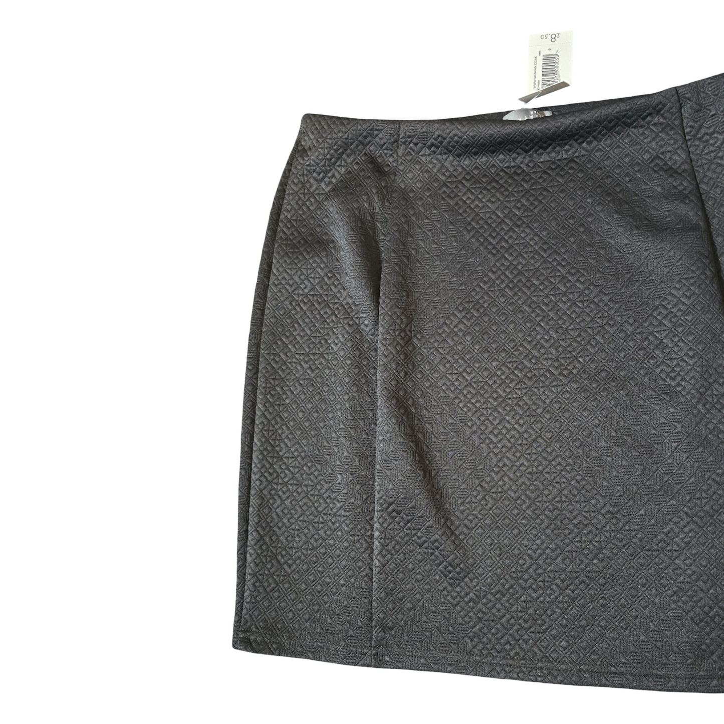 Matalan Black Patterned Mini Skirt – Size 16 – NWT