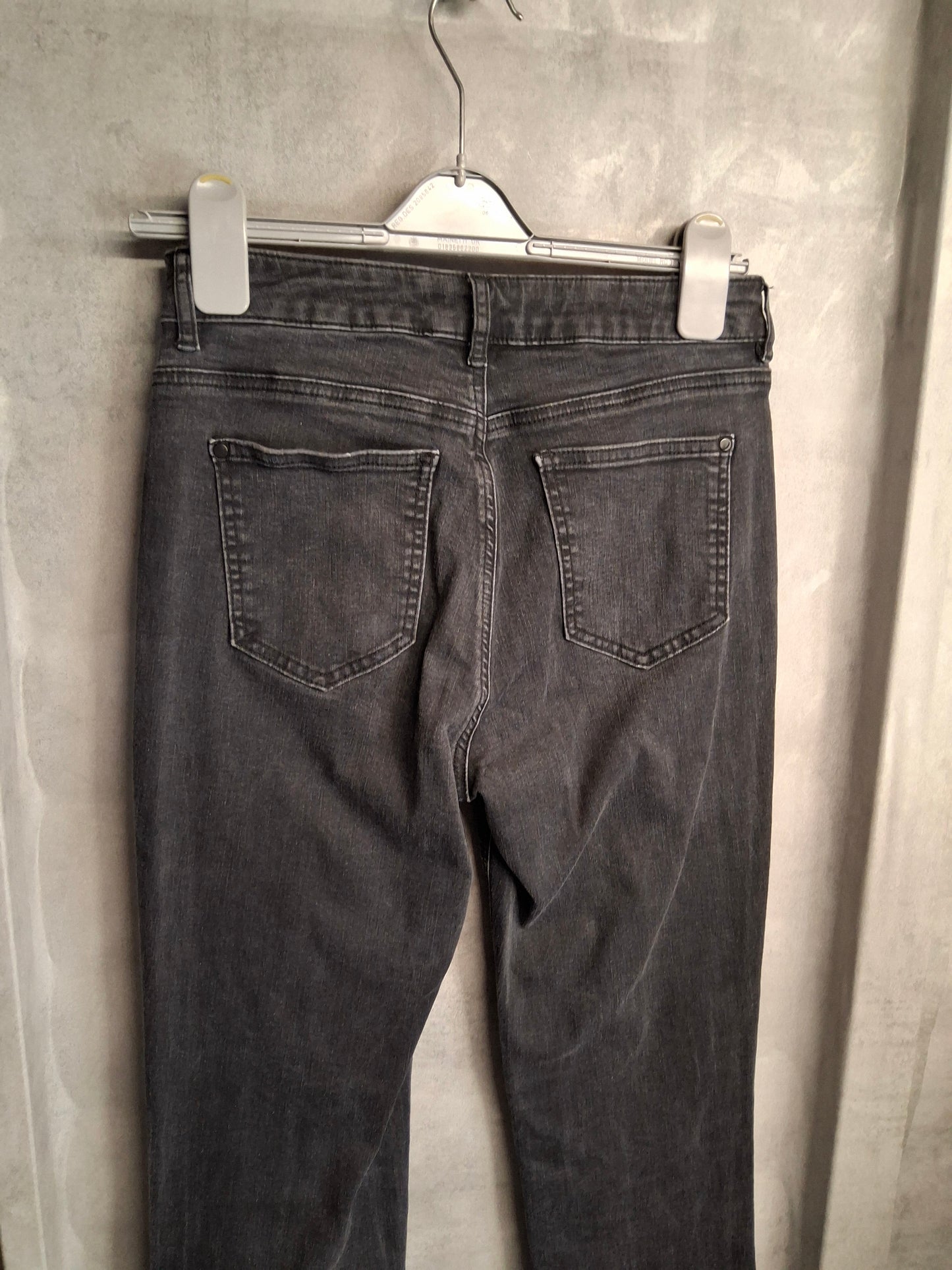 Long Tall Sally Black High-Waist Straight Leg Jeans – Size 12 – Tall Fit Perfection