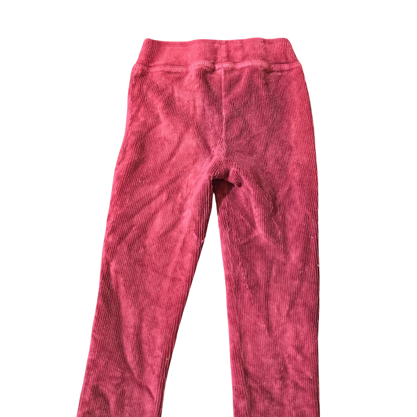 Nutmeg Burgundy Ribbed Leggings – Girls 2–3 Years – Cotton Blend