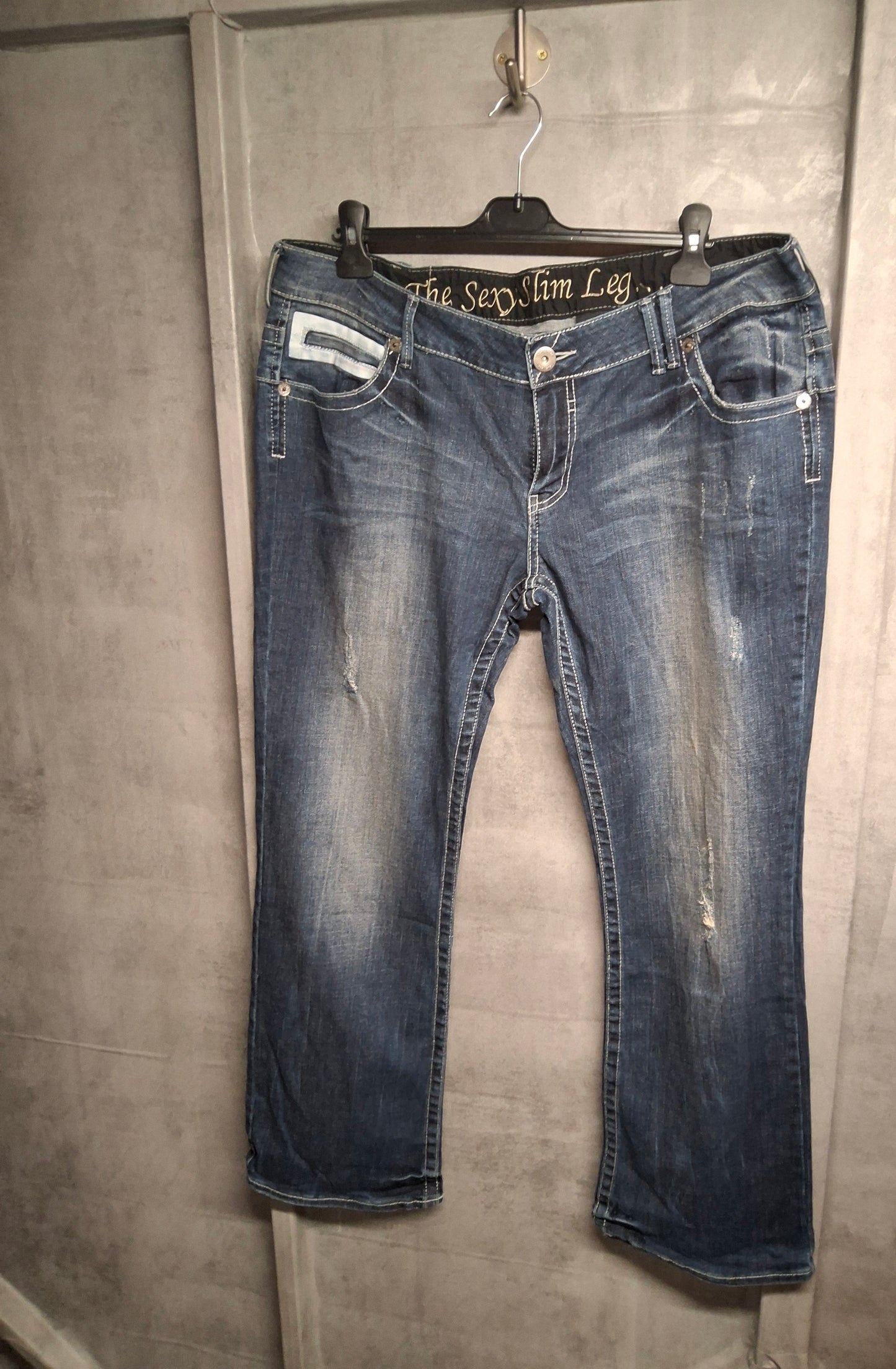 Next Y2K “The Sexy Slim Leg” Distressed Flared Jeans – Size 20 Reg
