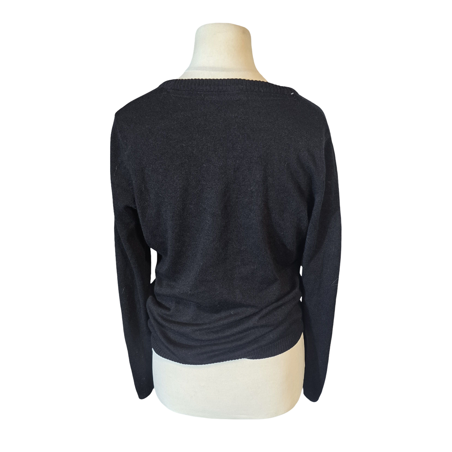 Esmara Black “Merry Slothmas” Xmas Jumper – Size 12/14 – Festive & Funny