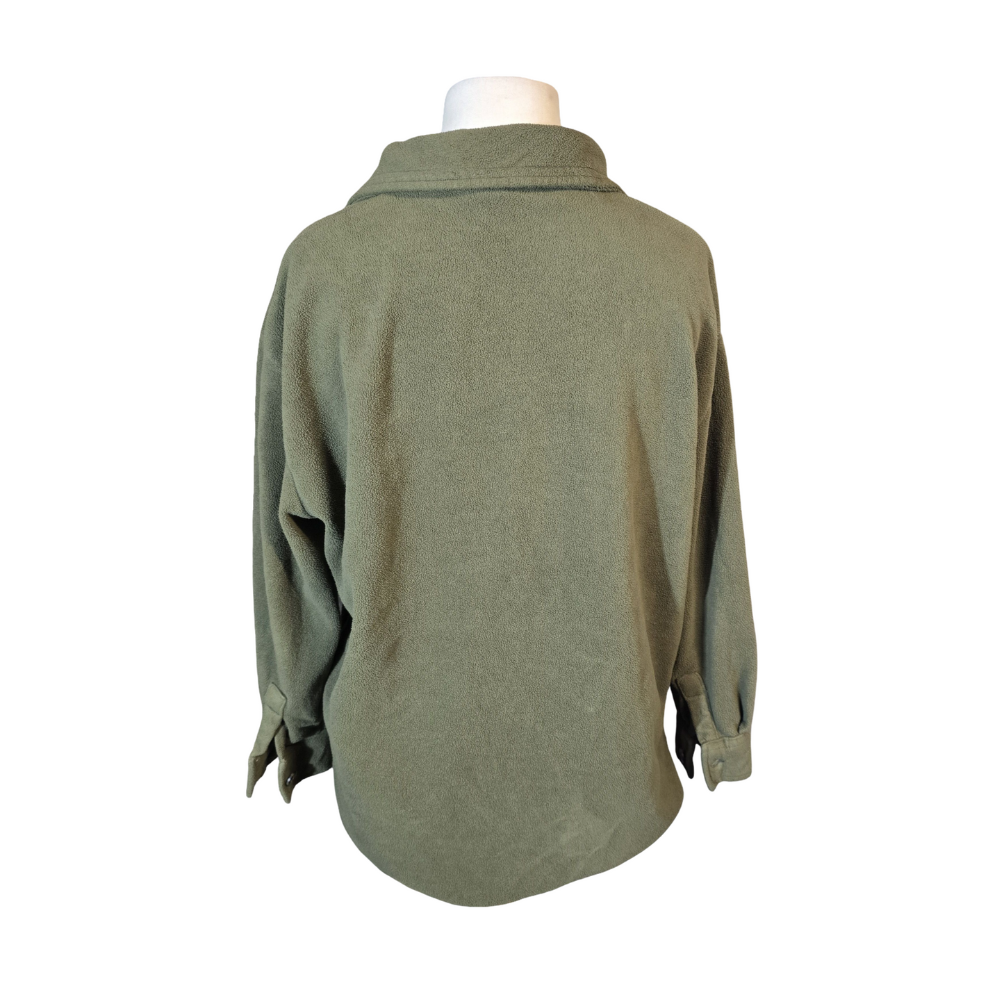 Tu Khaki Green Fleece Shacket – Size 14