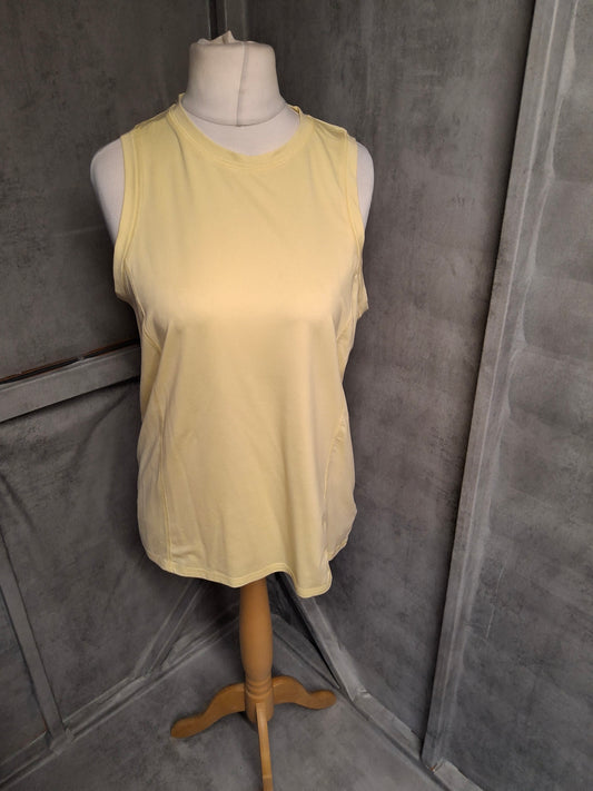 F&F Active Yellow Sleeveless Gym Vest – Size 8
