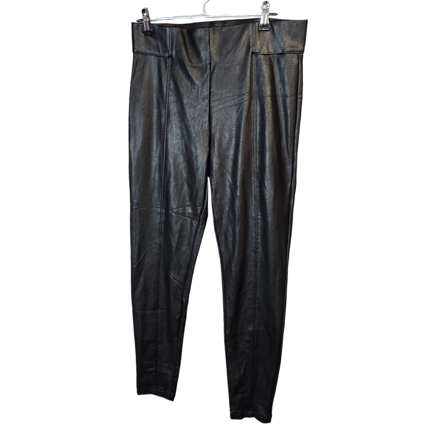 Marks & Spencer Black Faux Leather Skinny Leggings – Size 10 (Regular)