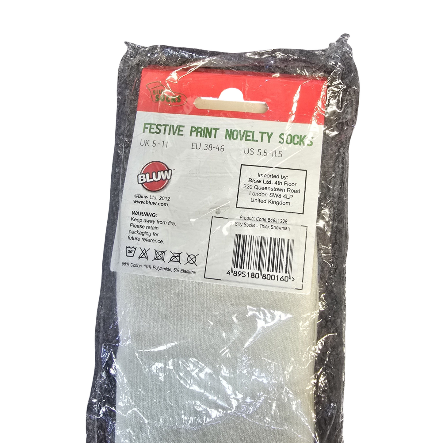 Silly Socks Festive Novelty Snowman Socks – UK 5–11 – New in Packaging