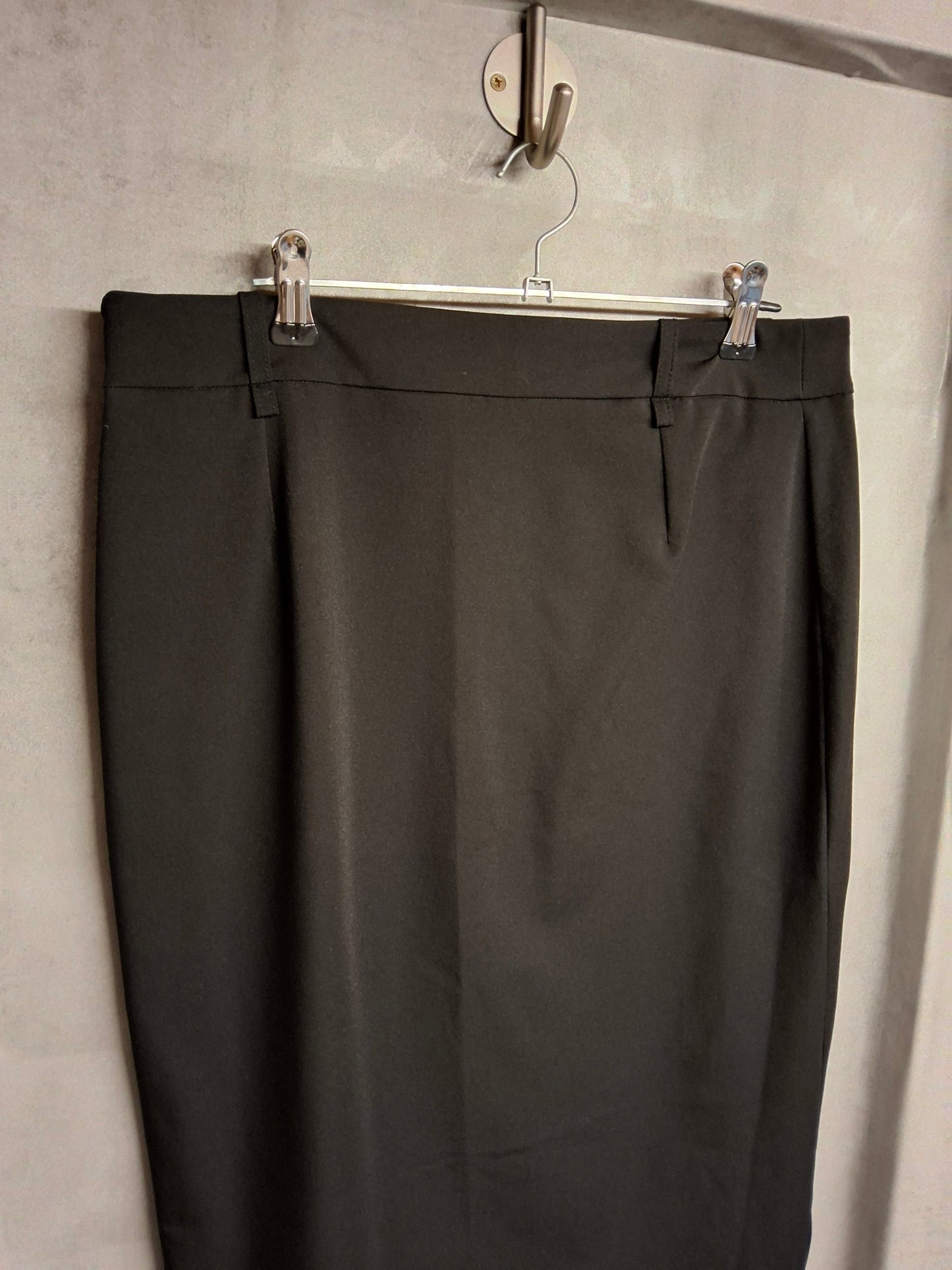 Mango Black Bodycon Work Skirt | Size 12 | Knee-Length