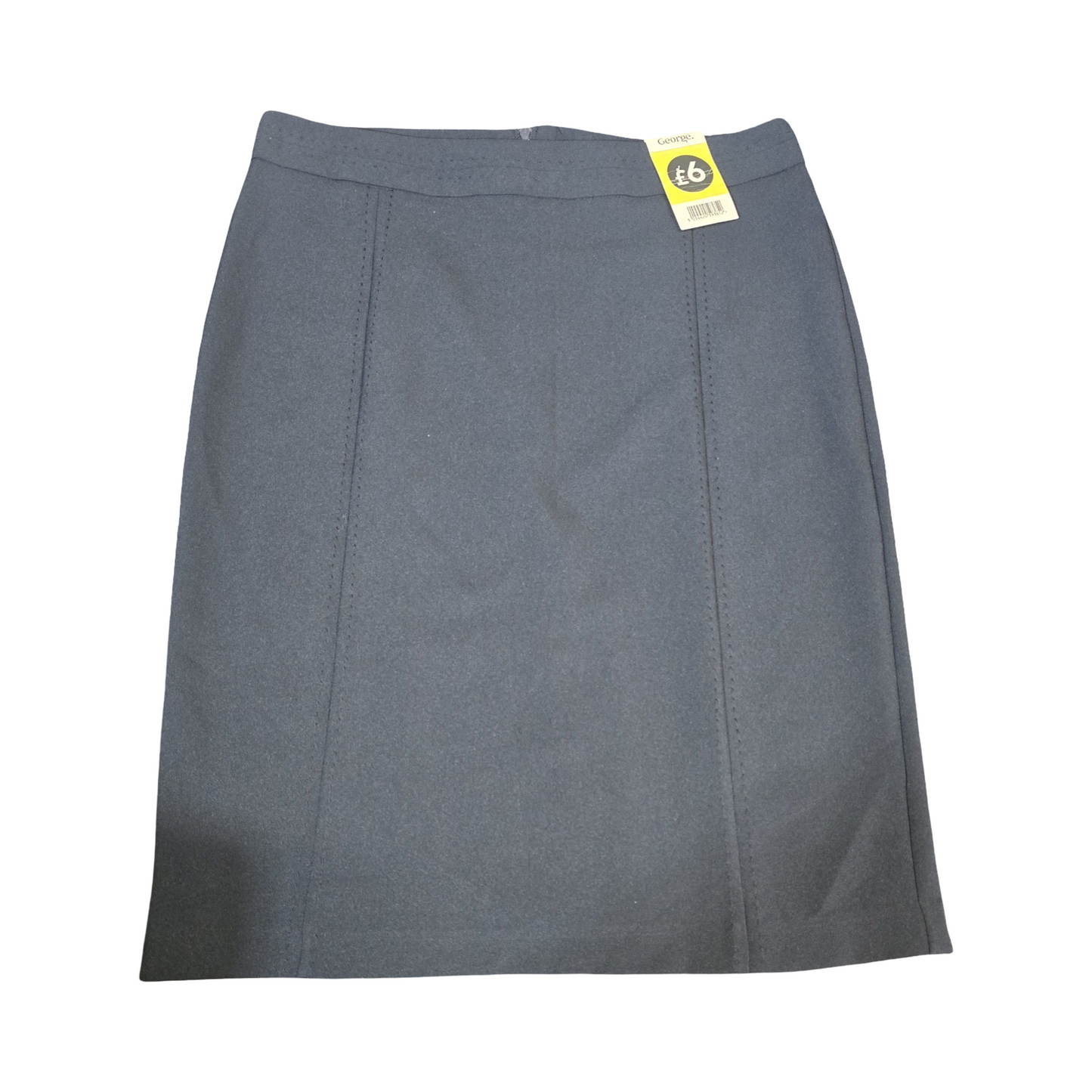 George Navy A-Line Knee Length Skirt – Size 12 – 100% Polyester – NWT