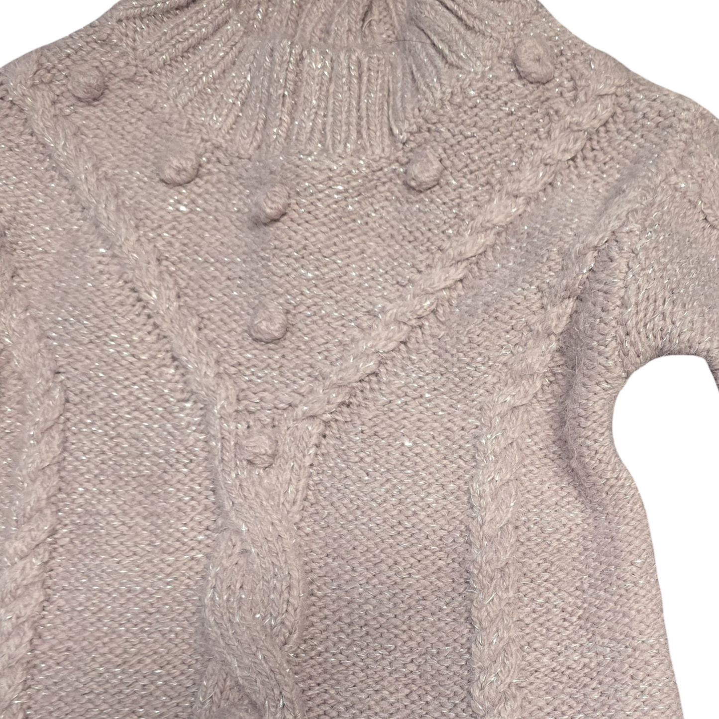 Primark Pink Glitter Jumper Dress – 0–3 Months Girls – Acrylic Blend