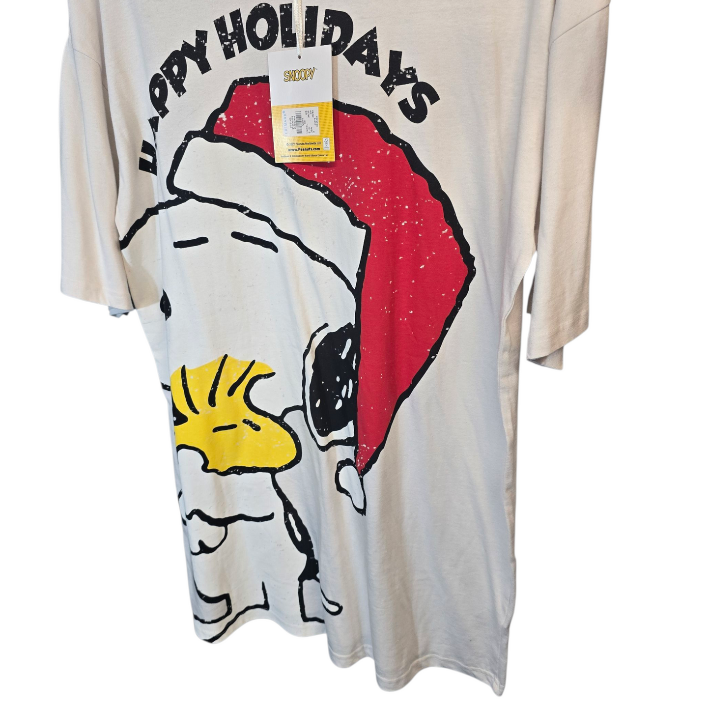 Primark Snoopy “Happy Holidays” Oversized Nightie – Size 6/8 – Xmas