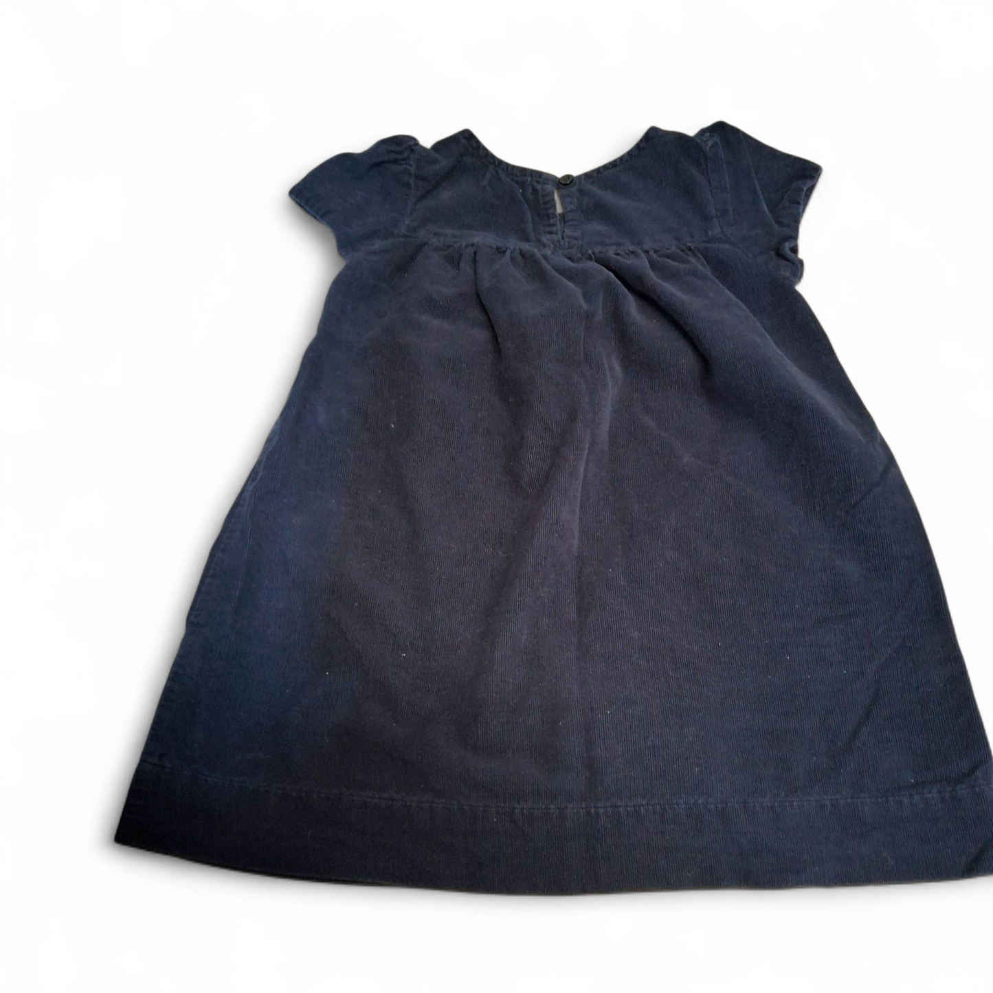 John Lewis Navy Corduroy Dress – Girls 4 Years – 100% Cotton