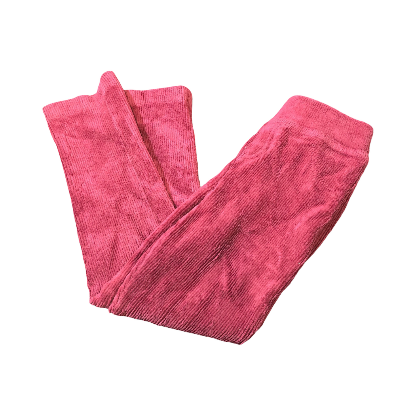 Nutmeg Burgundy Ribbed Leggings – Girls 2–3 Years – Cotton Blend