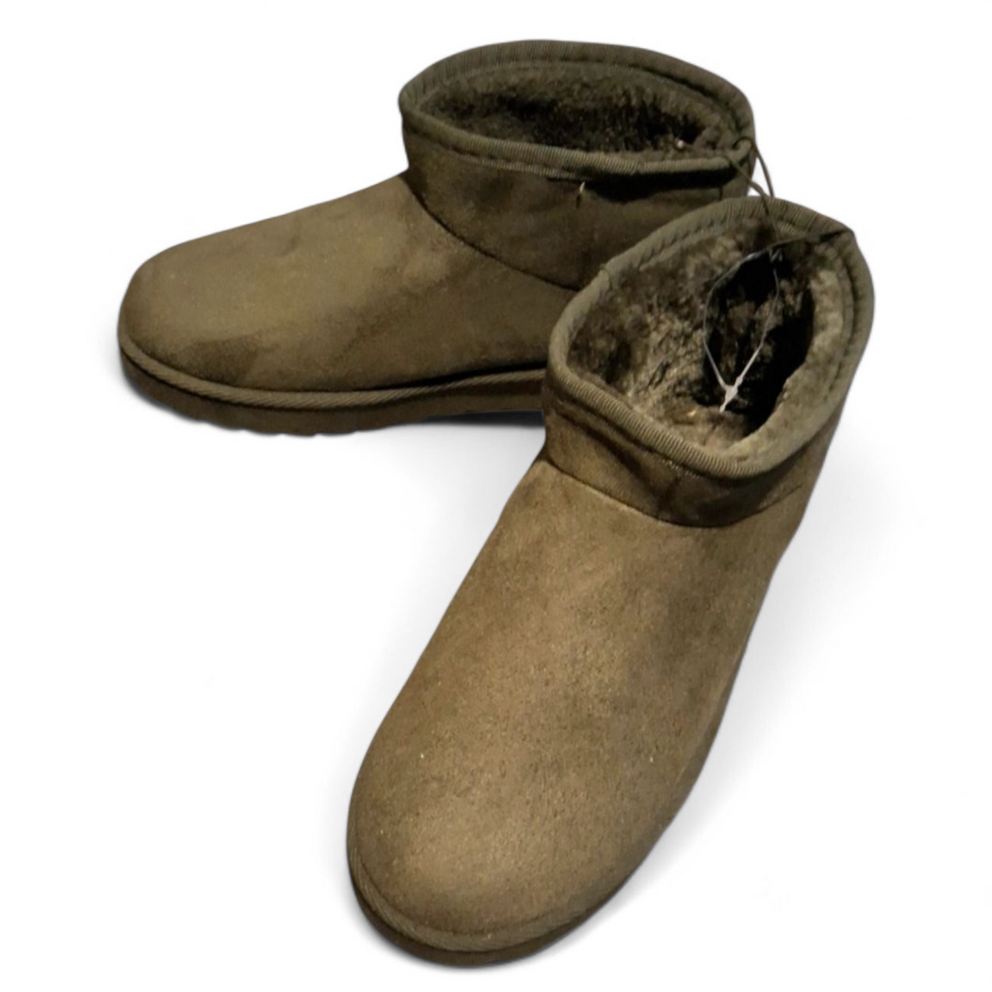 Primark Khaki Green Suede Ankle Boots – Size 6 – NWT