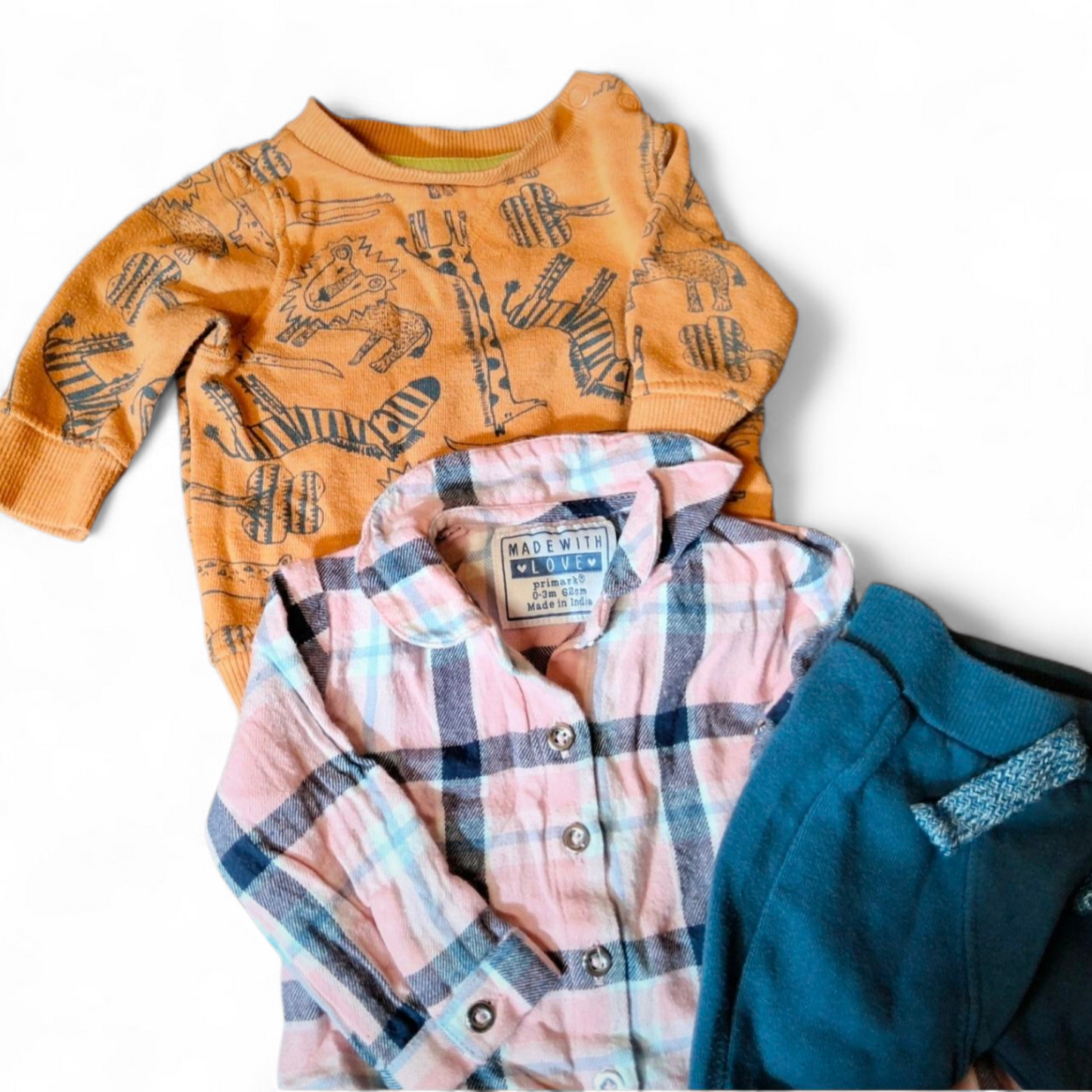Baby Boys Bundle – NB & 0–3 Months – F&F & Primark