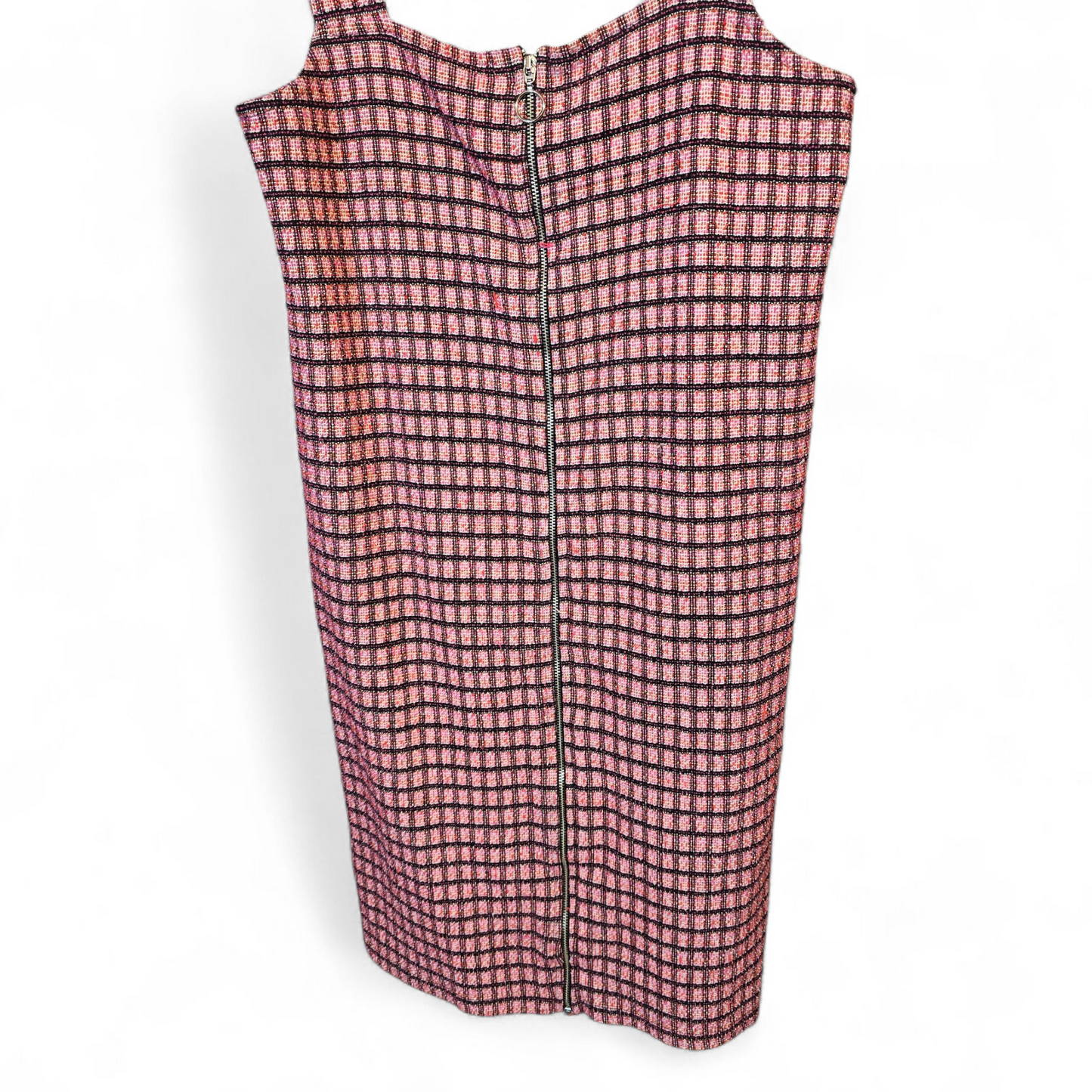 Primark Girls Pink Checked Pinafore Dress – Age 14-15 Yrs – Zip Front