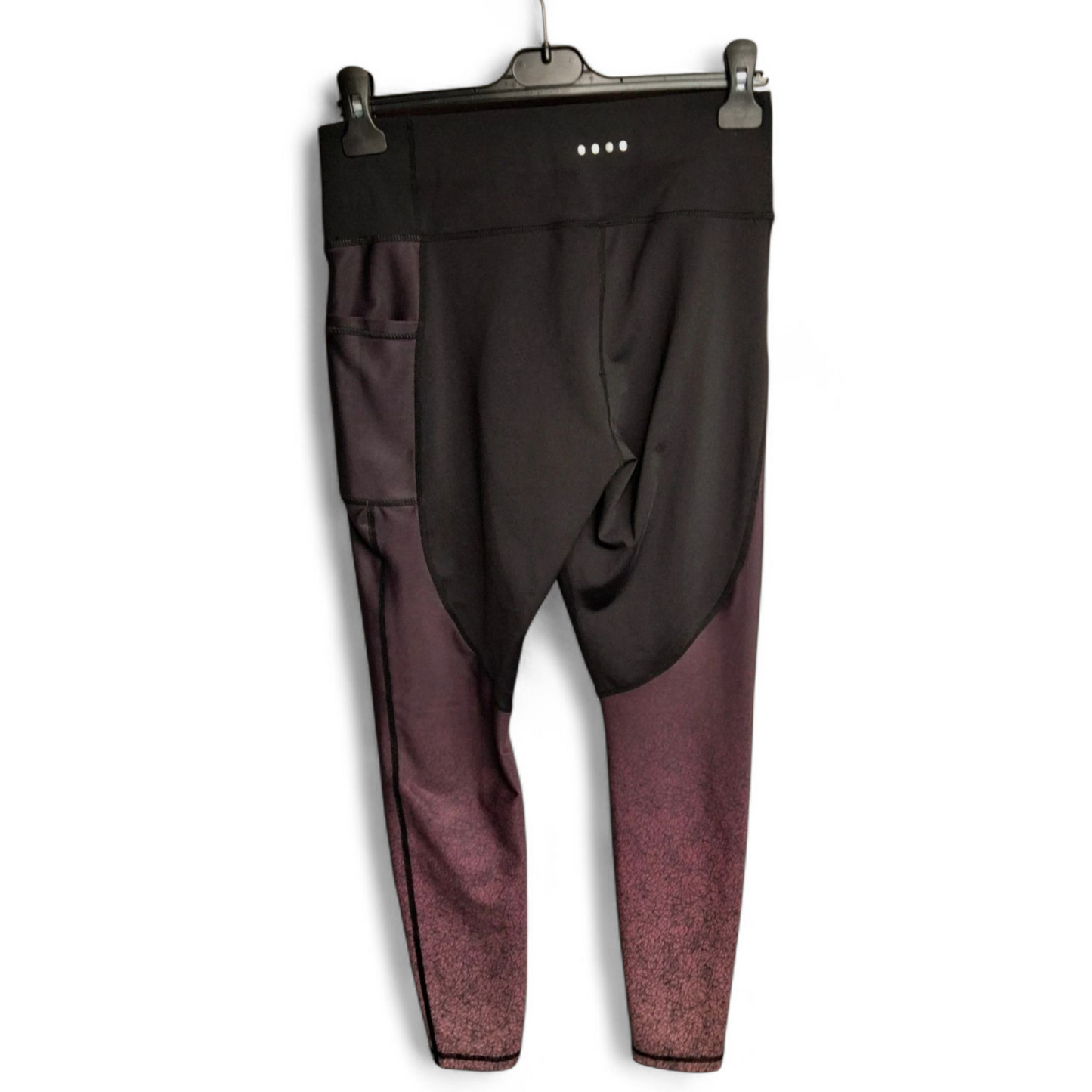 Matalan Black & Purple Ombré Gym Leggings – Size 12