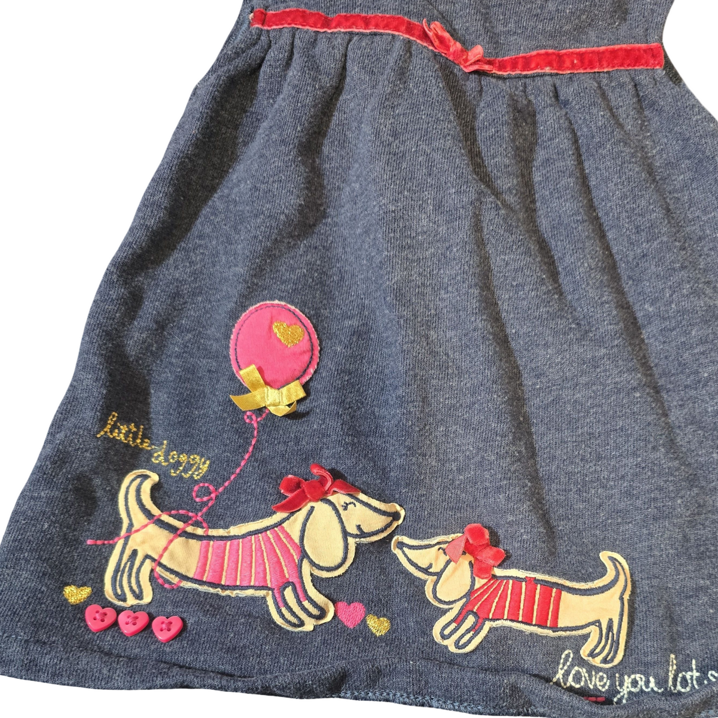 George Girls Navy Dress – 3–6 Months – Cotton Blend