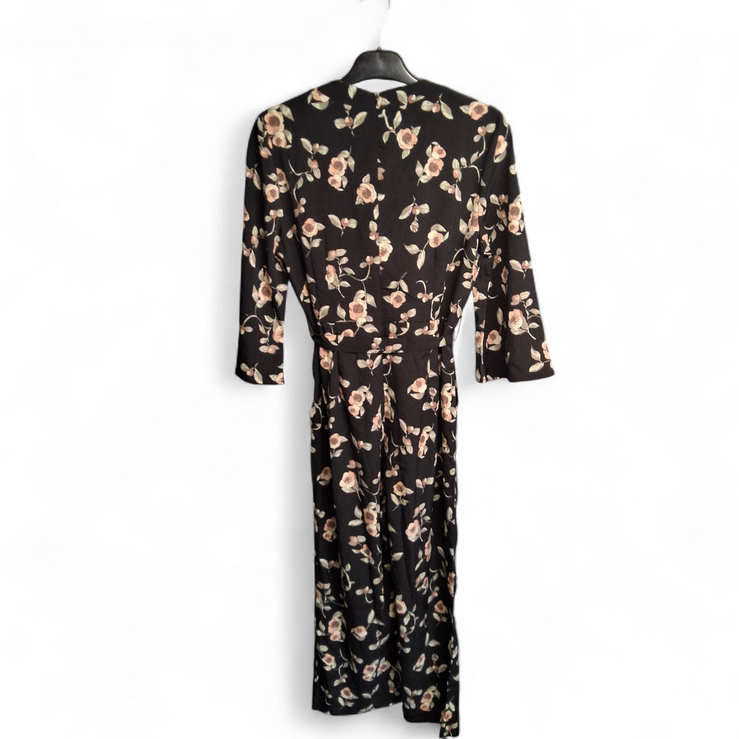Glamorous Petite Black Floral Jumpsuit – Size 12 – NWT