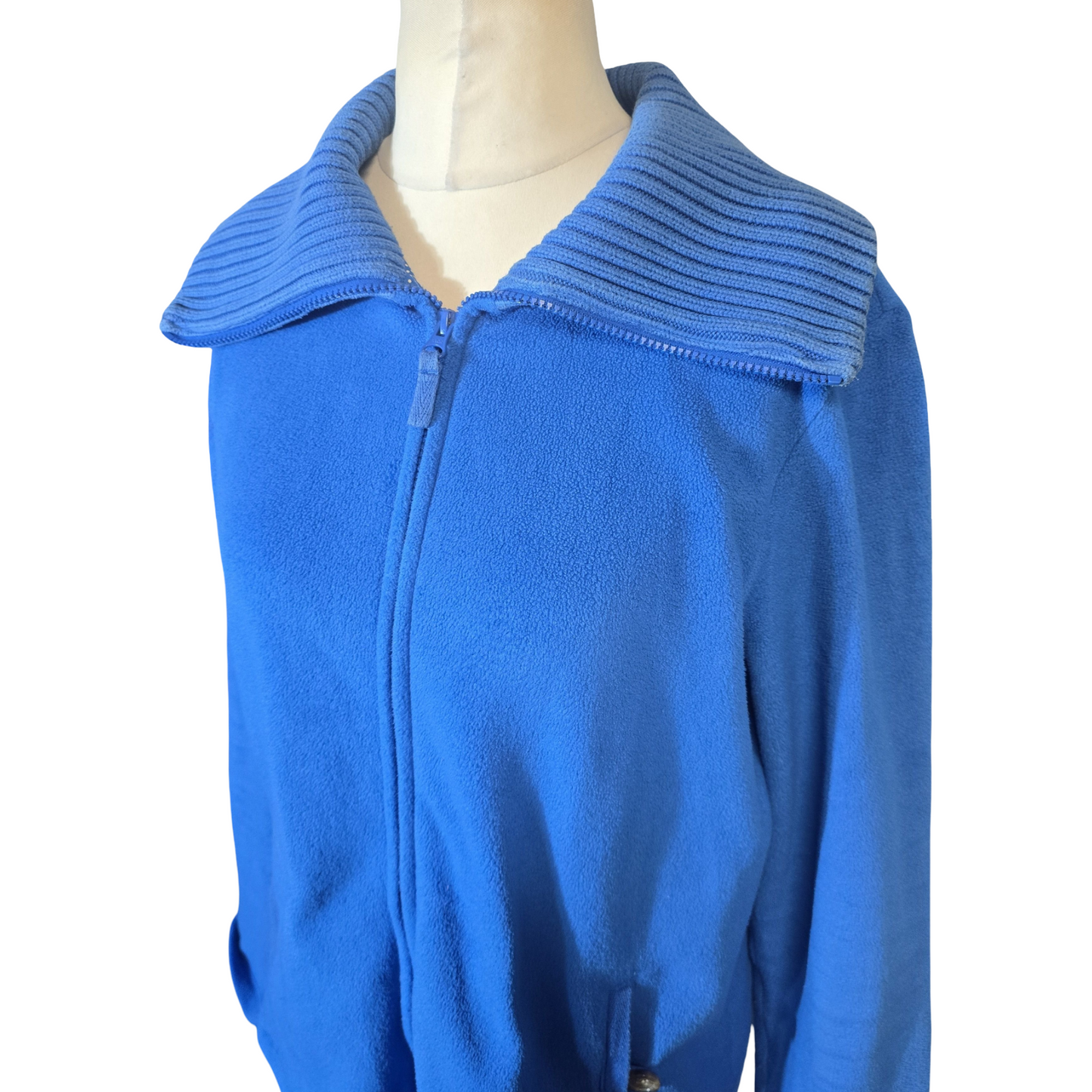Lands’ End Blue Fleece Zip-Up jumper – Size 10/12