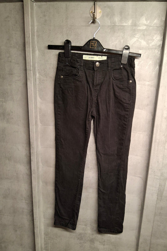 Primark boys black skinny jeans age 11-12years 
