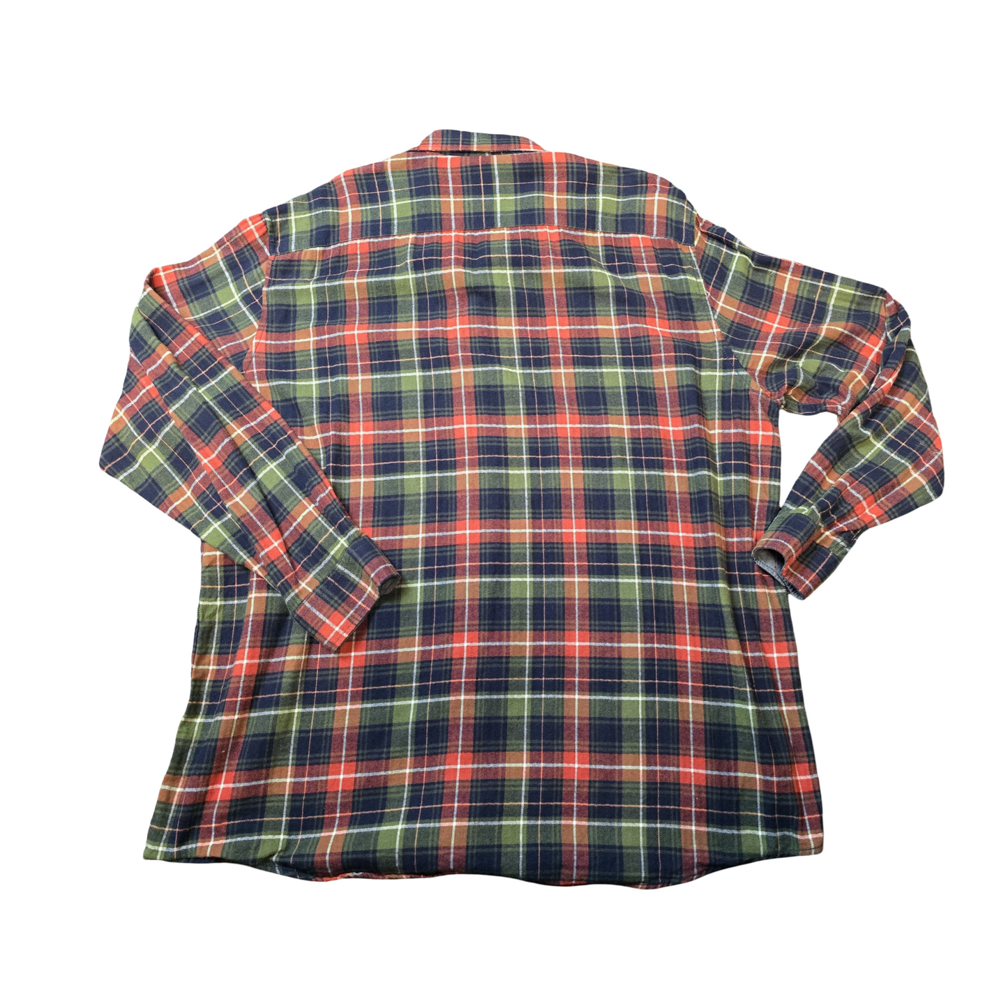 King’s Road Navy, Red & Green Checked Shirt – Men’s 2XL – 100% Cotton