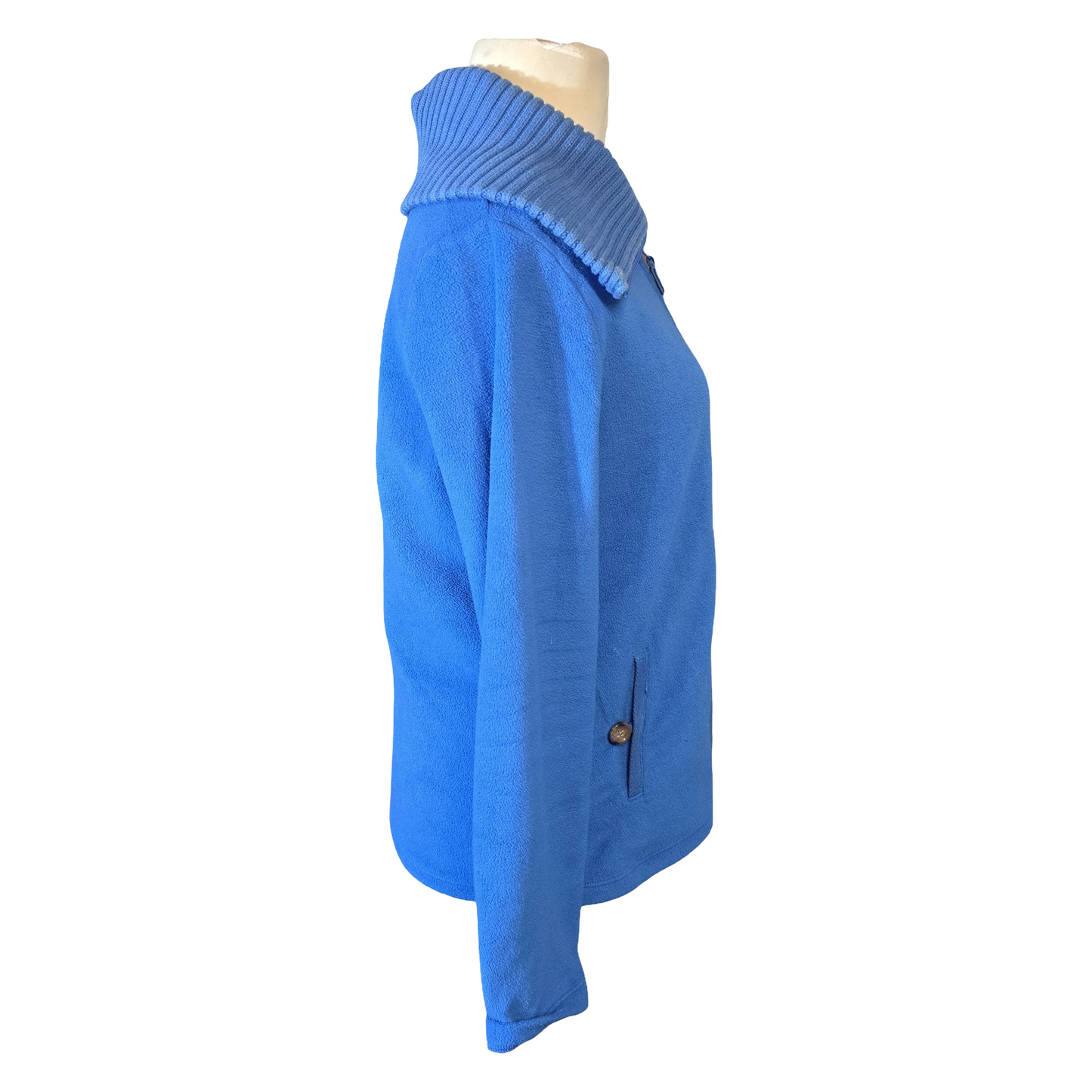 Lands’ End Blue Fleece Zip-Up jumper – Size 10/12
