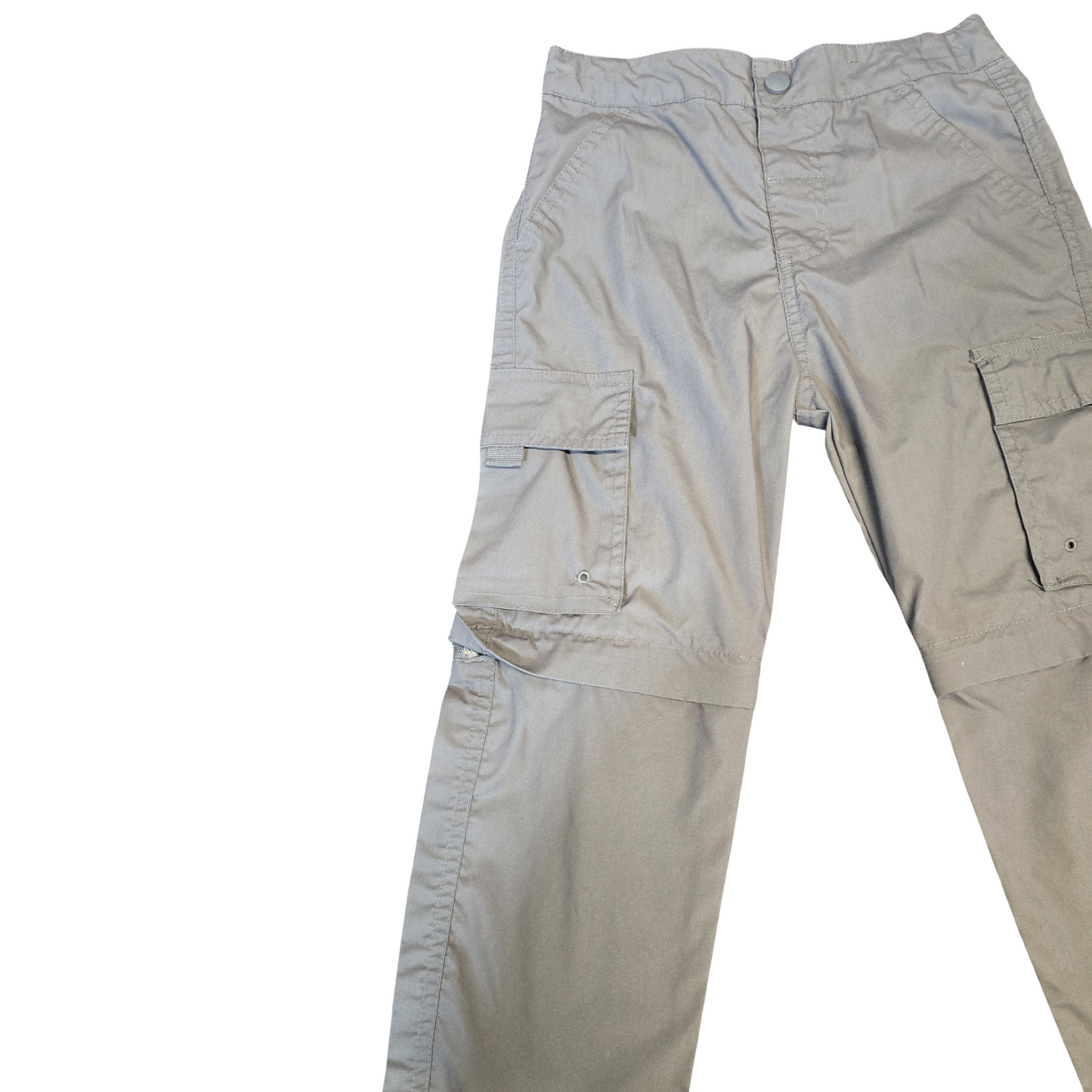 Mountain Warehouse Grey Zip-Off Trousers – Boys 5-6 Years – Polyester Cotton