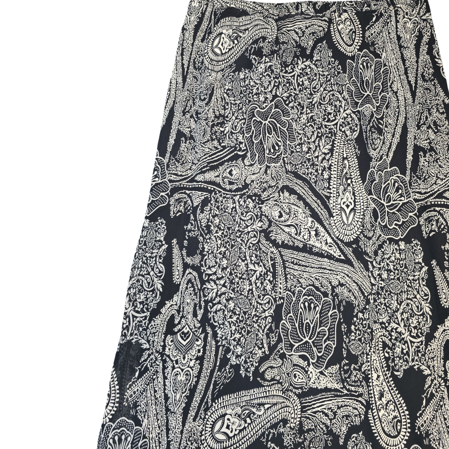 Black & White Skirt Size 14 Floral New Essentials