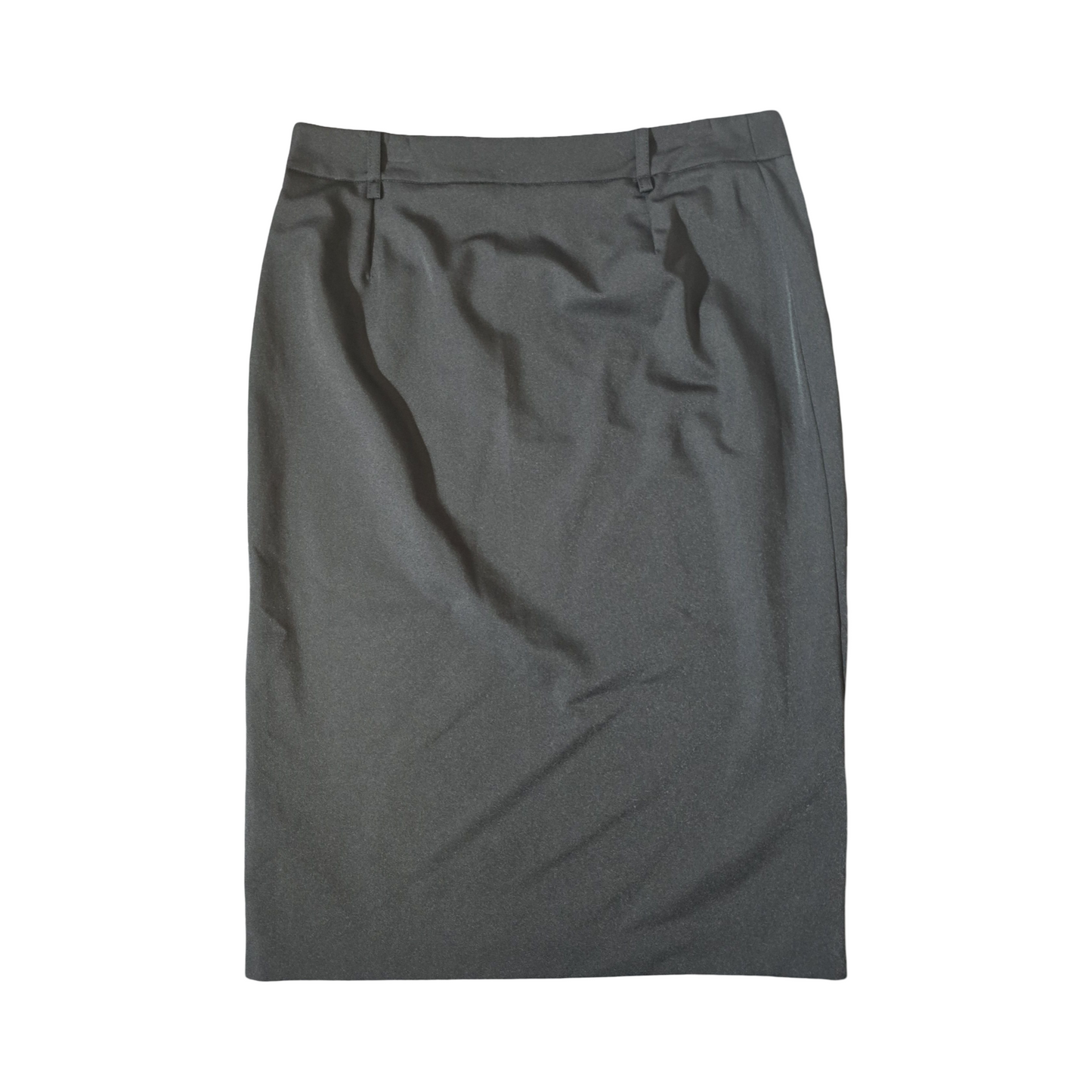 Mango Black Bodycon Work Skirt | Size 12 | Knee-Length