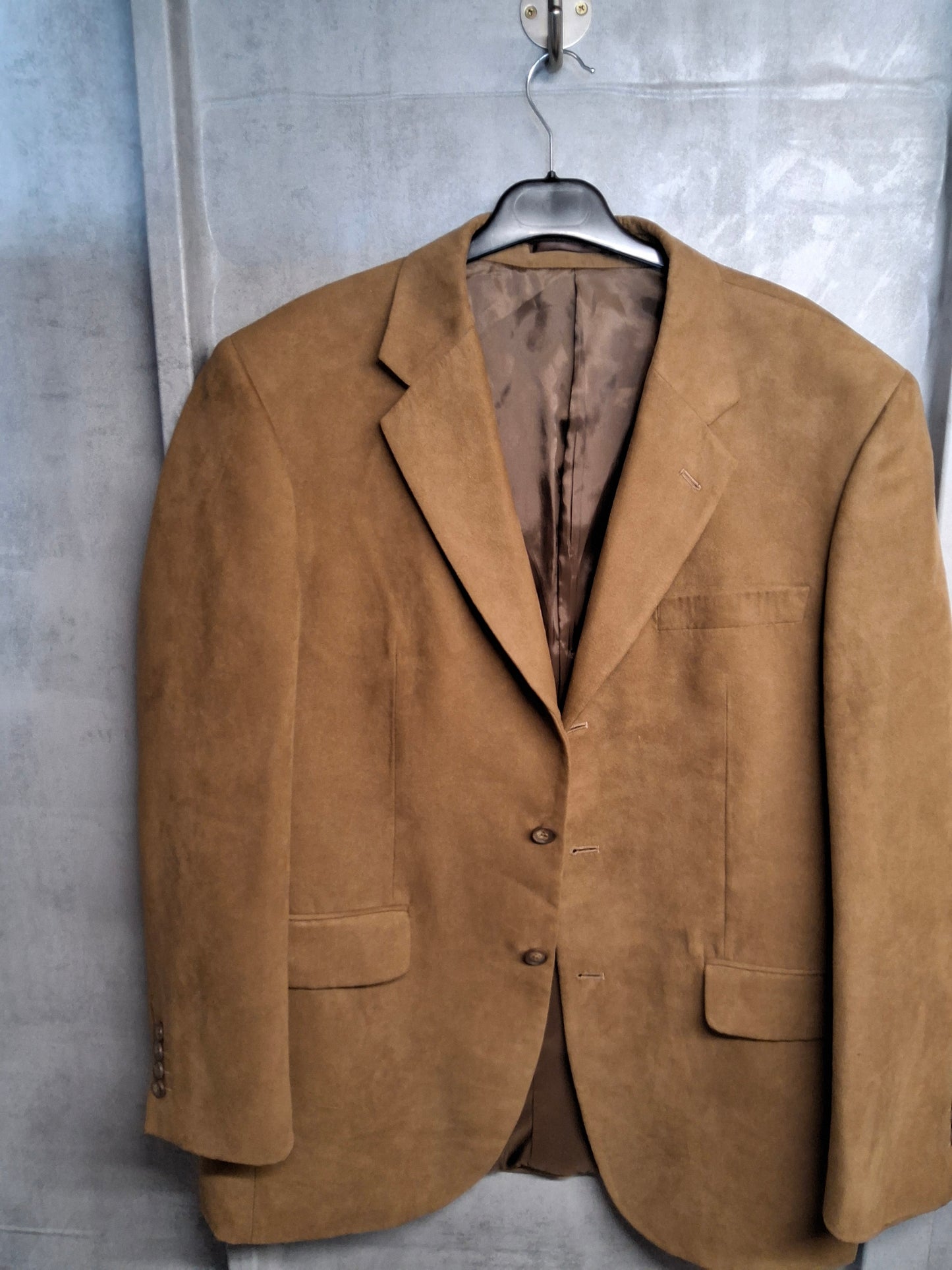 Vintage Dehavilland Men’s Suede Blazer – Brown – UK Chest 42” – 3 Button Close