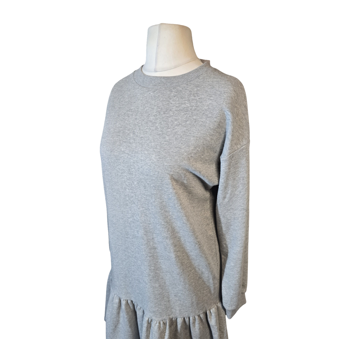 F&F Light Grey Oversized Jumper Dress – Size 8 – Long Sleeve – NWT