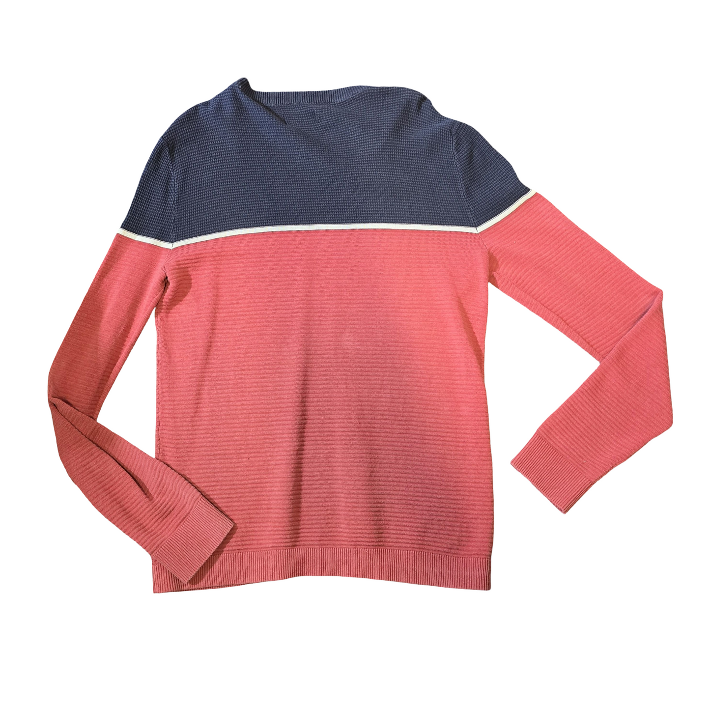 Jack & Jones Burgundy Red & Black Knit Jumper – Size M