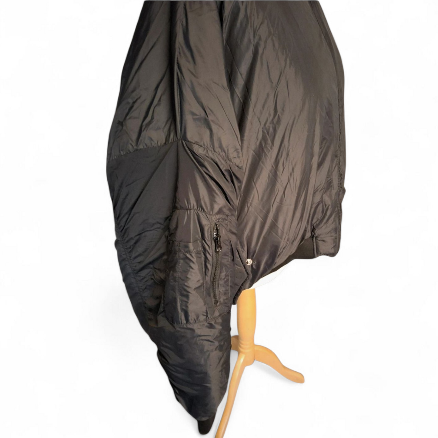 Boohoo Kourtney Kardashian Oversized Black Bomber Jacket – Size 22