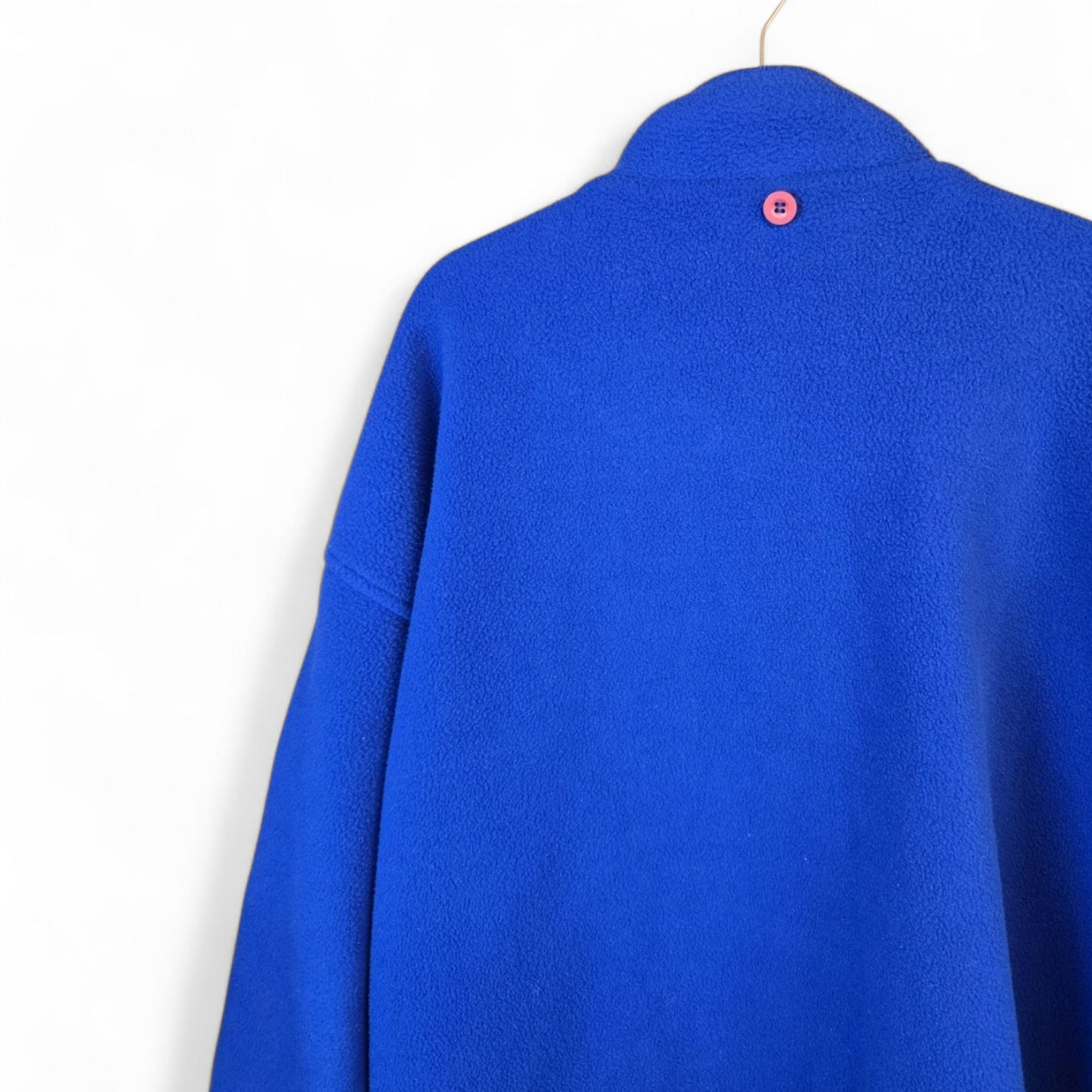 Men's Vintage 90s Nordica Blue Fleece Jacket  S50 Insulated Zip Closure Outdoor