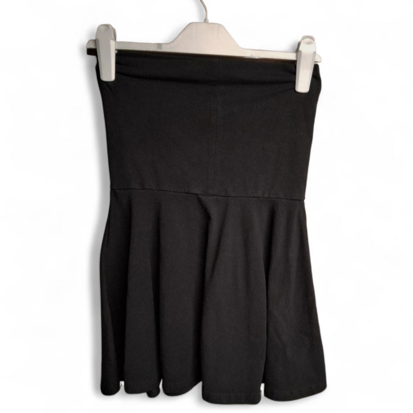 American Apparel Black Mini Skater Skirt – Size L (Fits UK size 10/12) – Cotton Classic