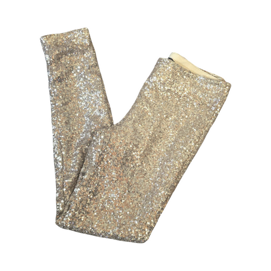 H&M Gold Sequin Skinny Leggings – Size 6