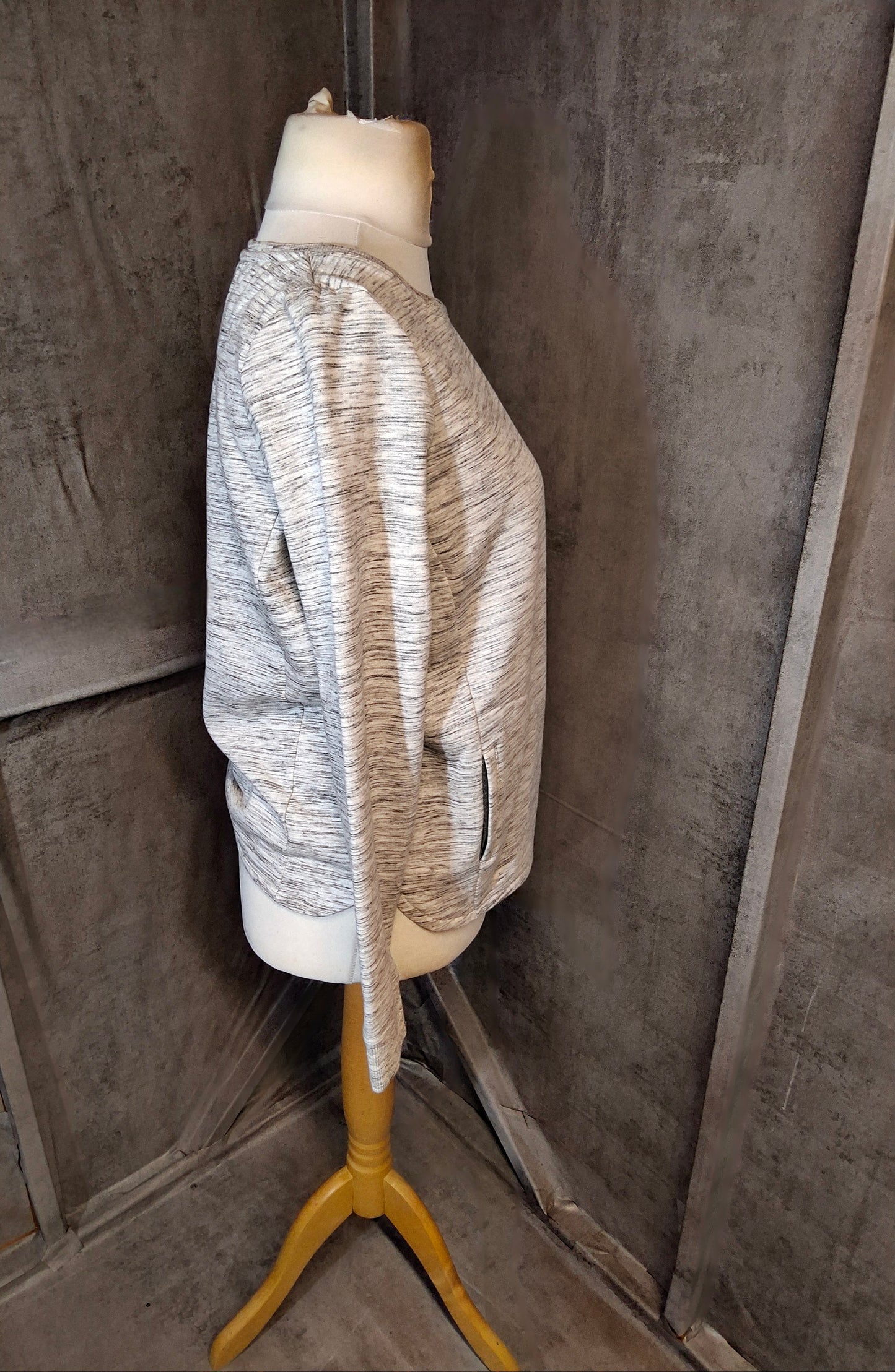 Mint Velvet Grey Hygge Jumper – Size 12, Pockets, Cosy Cotton Blend