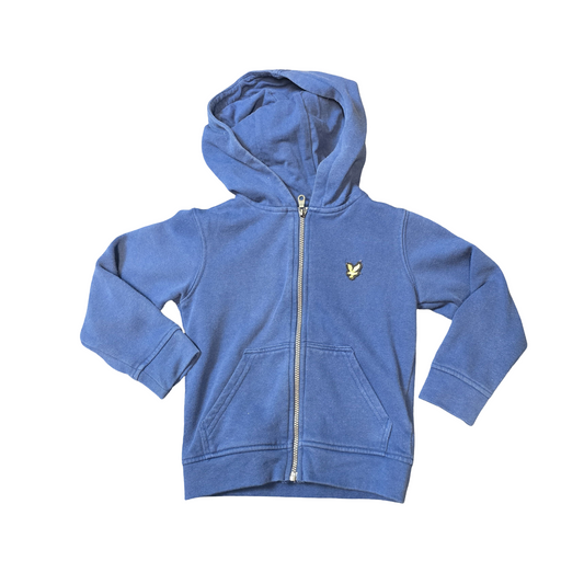 Lyle & Scott boys blue hoodie 24m