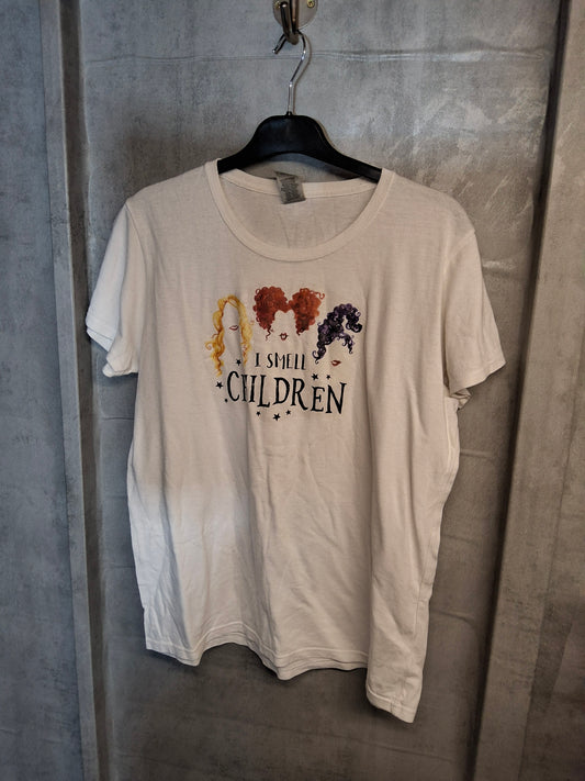 Gildan White Halloween T-Shirt – Size L (14/16) – Cotton
