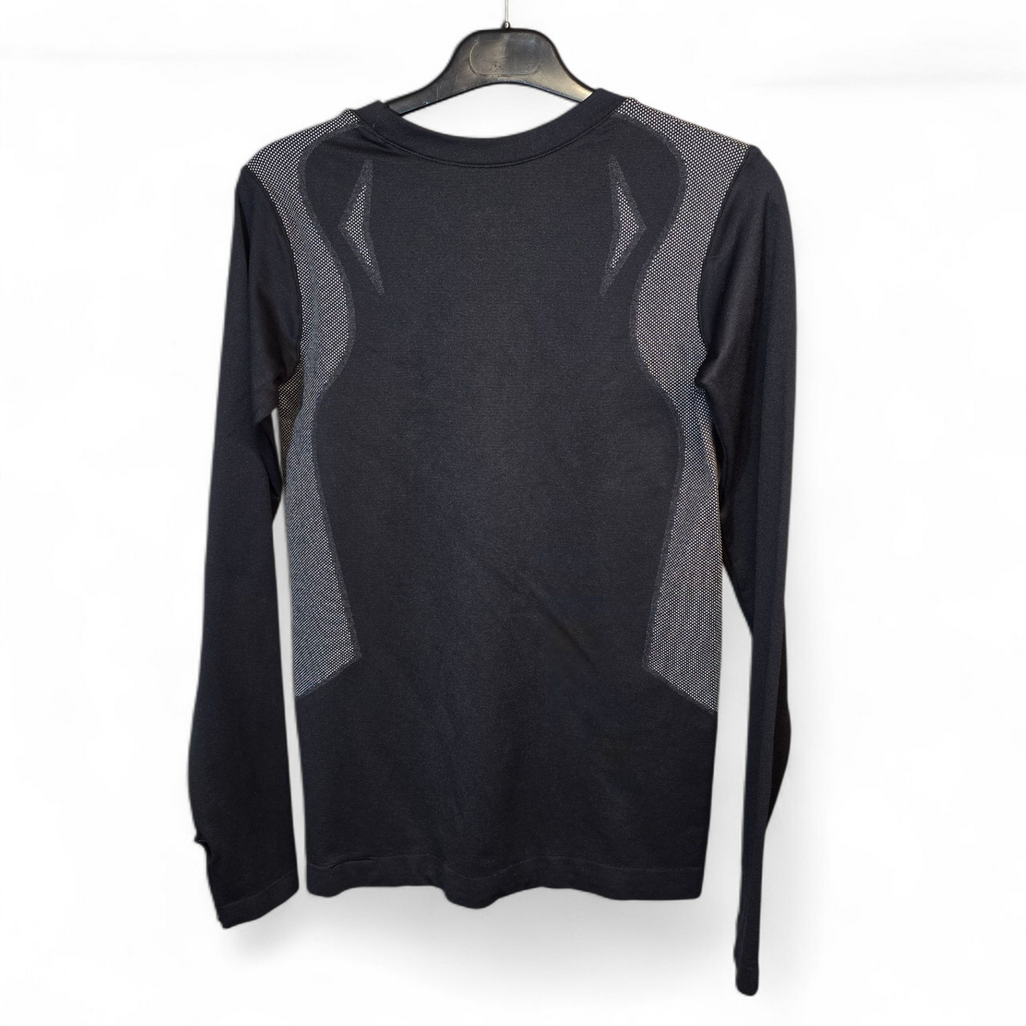 The Edge Men’s Black & Grey Active Bodycon Long Sleeve Top – Size M/L