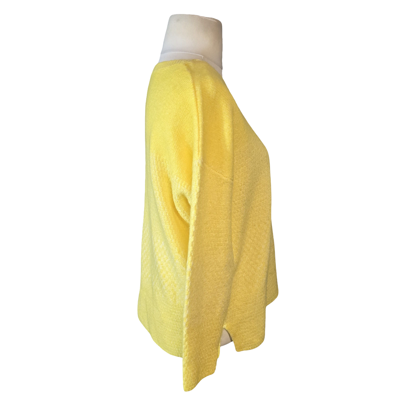 Tu Bright Yellow Relaxed Knit Jumper – Size 14