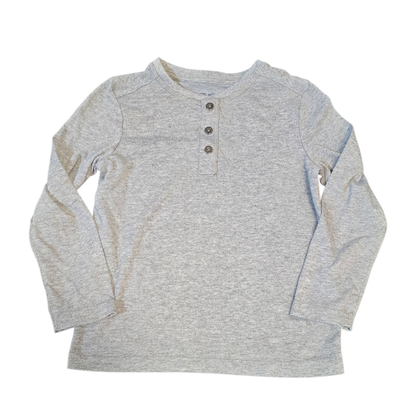 Tu Grey Long Sleeve Henley T-Shirt – Boys 4 Years
