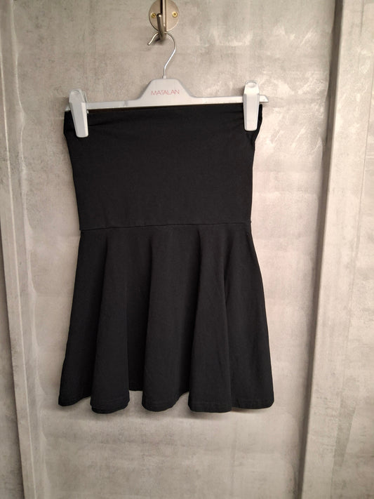 American Apparel Black Mini Skater Skirt – Size L (Fits UK 10/12) – Cotton Classic