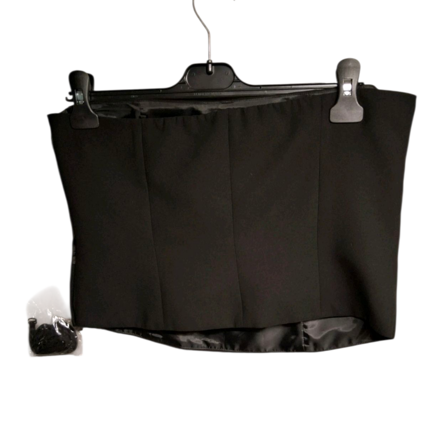 Nicholas Millington Black Floral Embroidered Corset Top – Size 14 – Evening Party Wear