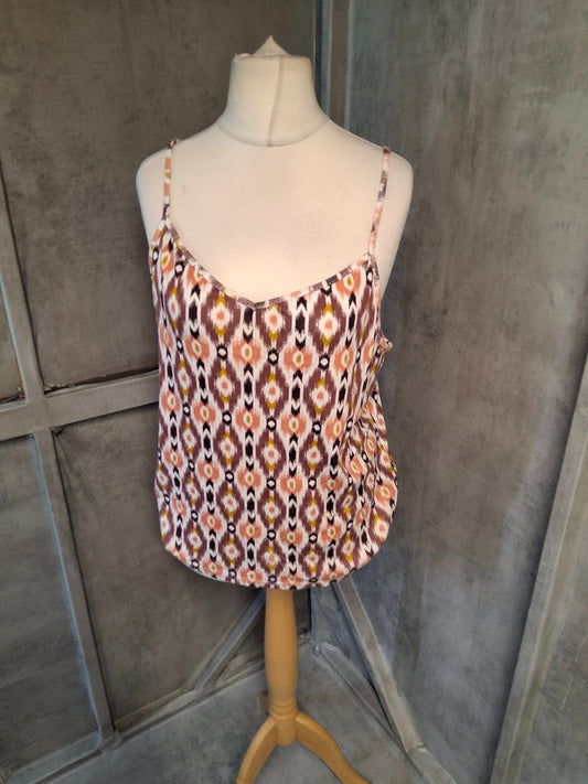 Tu Aztec Print Cami Top | Size 22 | Cotton & Modal Blend