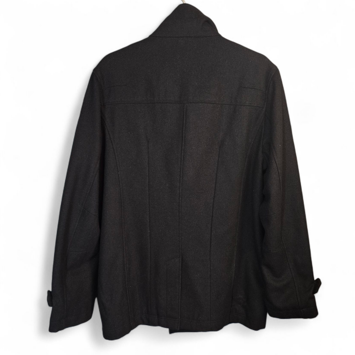 Stone Harbour Men’s Black Wool Blend Winter Coat – Size L