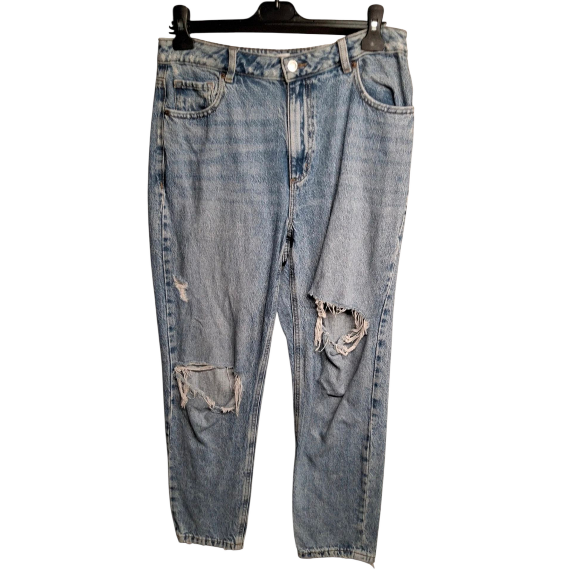 Dynamite ‘Claudia’ Distressed High-Waist Slim Jeans – Size 8 – Effortless Edge