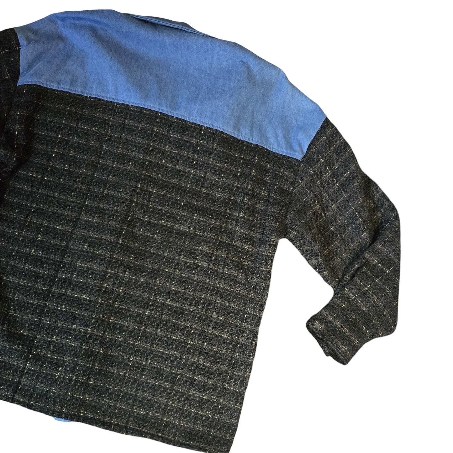 Koolook Shirt Blue & Black Med Size 12/14 Denim Everyday NWT